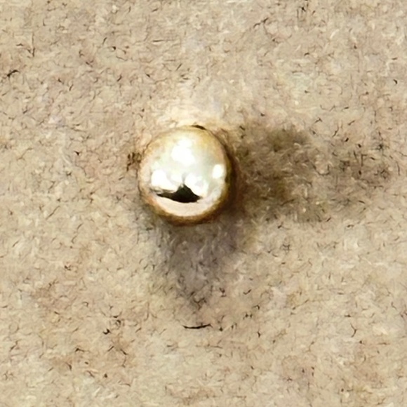 2/$15 Gold ball stud earrings. Very dainty bead earrings with post back. - Picture 5 of 11